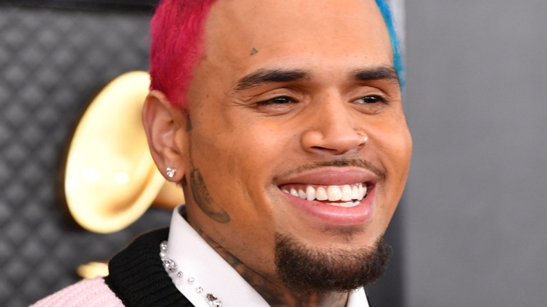 Chris Brown at event