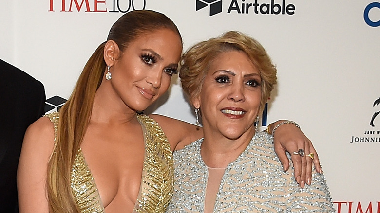 Jennifer Lopez and her mother