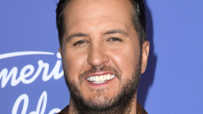 Luke Bryan on ACM Awards red carpet