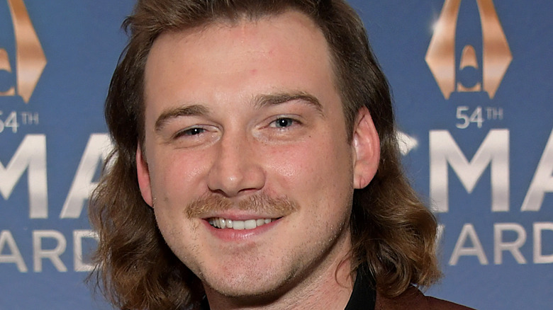 Morgan Wallen smiling at the CMA's