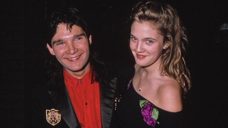 Corey Feldman and Drew Barrymore at the Academy Awards together