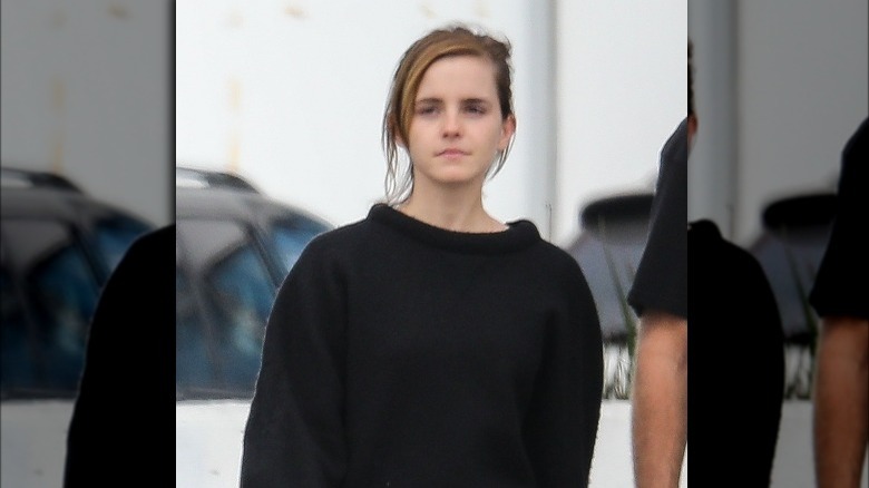 Emma Watson walking
