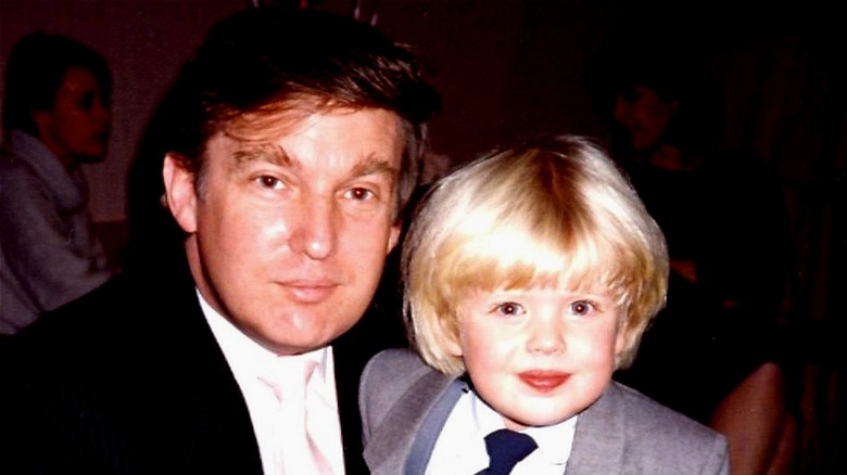 Donald Trump and young Eric Trump