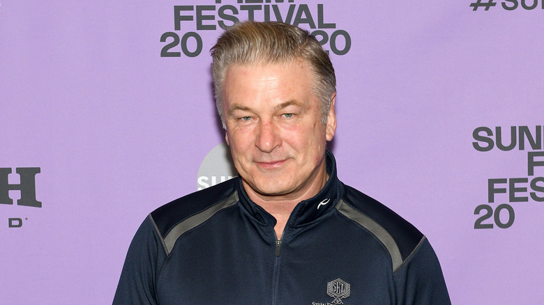 Alec Baldwin wearing a tracksuit