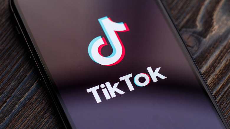 TikTok app on phone