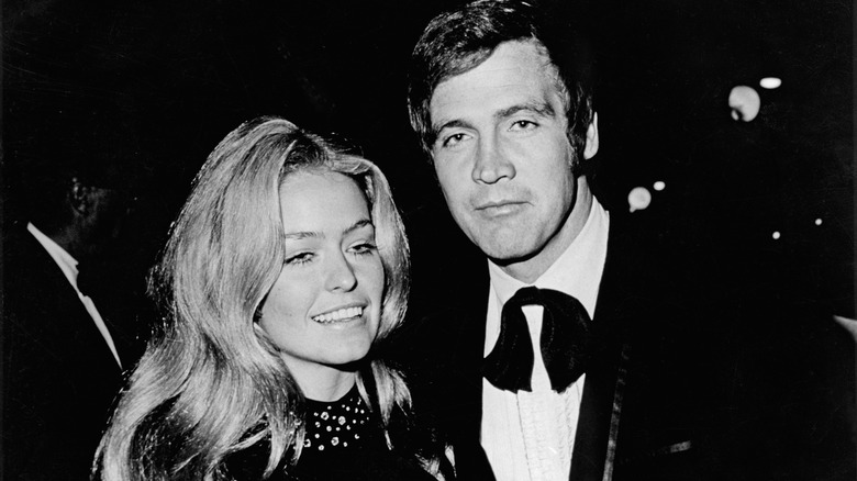 Farrah Fawcett and Lee Majors together in 1969 in Los Angeles