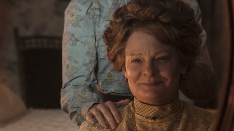Martha Plimpton pictured as Faye on Netflix's East of Eaden