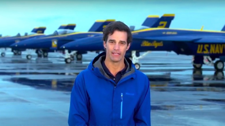 Rob Marciano with the Blue Angels
