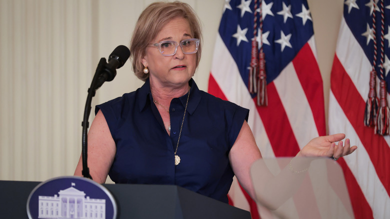 Dorothy Bush Koch speaks at the White House