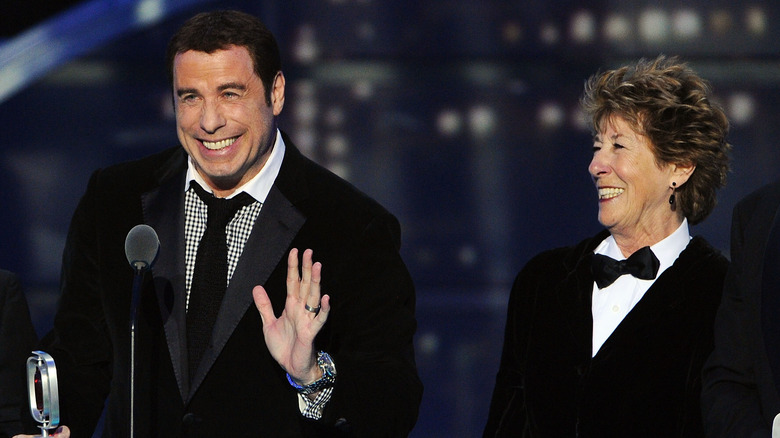 John and Ellen Travolta at an awards show
