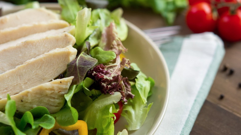 salad with lean protein