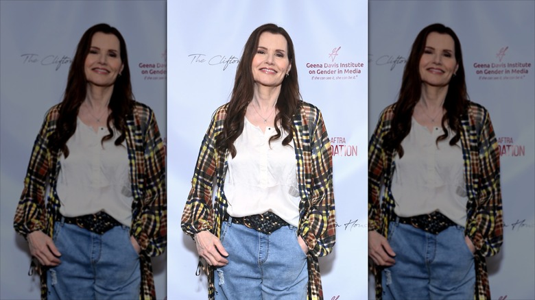 Davis attends an event for the Geena Davis Institute