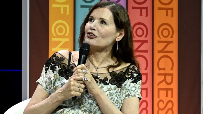 Davis discussing her children's book