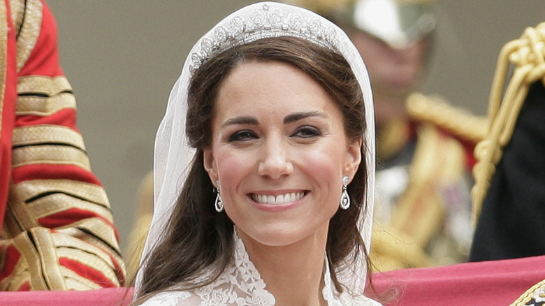 Princess Catherine wearing the halo tiara