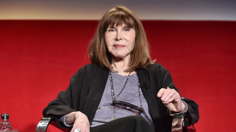 Lee Grant speaking on stage at the 2017 TCM Classic Film Festival.