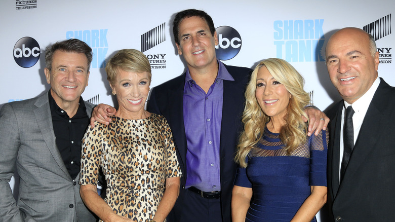 Smiling investors of the show Shark Tank 
