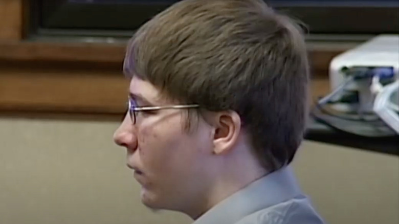 Brendan Dassey in a courtroom