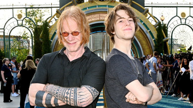 Oliver Elfman and Danny Elfman attend an event in 2025