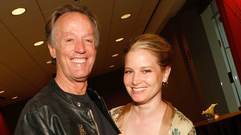 Peter Fonda and Bridget Fonda at a benefit in 2008