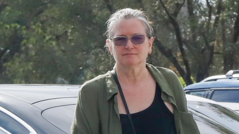 Bridget Fonda wearing sunglasses in November 2025