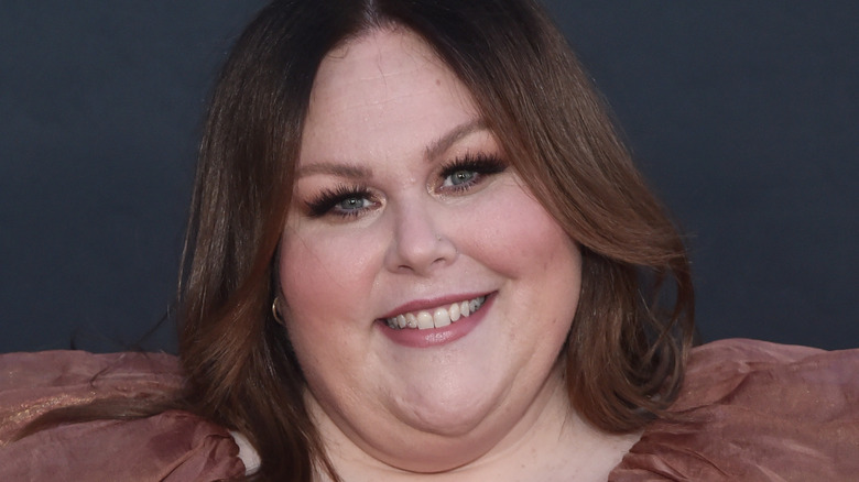 Chrissy Metz brown dress