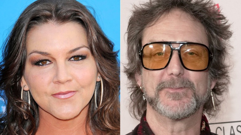 A split image of Gretchen Wilson and Chris Robinson of The Black Crowes