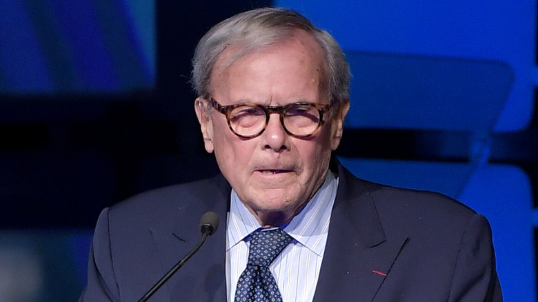 Tom Brokaw giving a speech