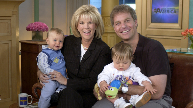 Joan Lunden and husband Jeff Konigsberg with twins Max and Kate