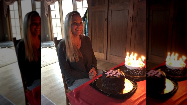 Kate Gosselin celebrating her birthday