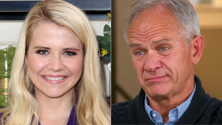 A split image of Elizabeth Smart and Ed Smart in 2019