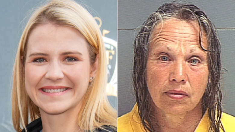 A split image of Elizabeth Smart with Wanda Barzee's 2003 mugshot