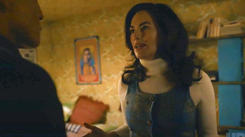Lena Headey in a scene from "White House Plumbers"
