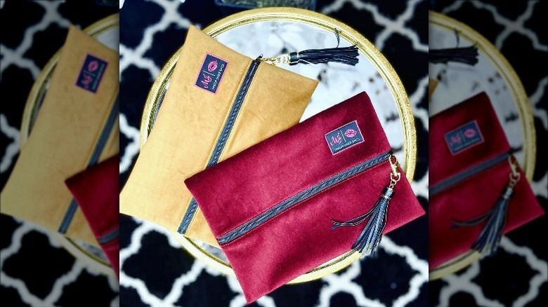 Two velvet Makeup Junkie Bags