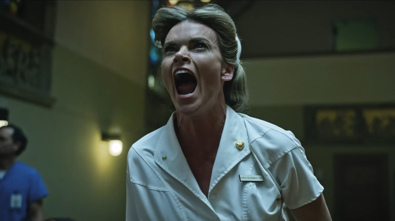 Missi Pyle screaming in Foo Fighter "Run" music video