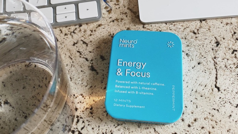 Neuro mints product on desk