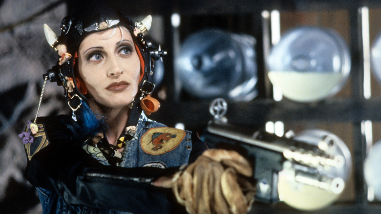 Lori Petty in a scene from Tank Girl