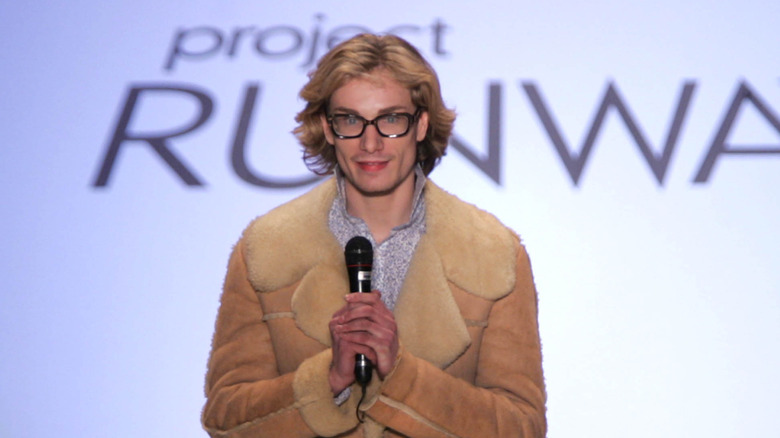 Austin Scarlett attending Olympus Fashion Week in 2005.