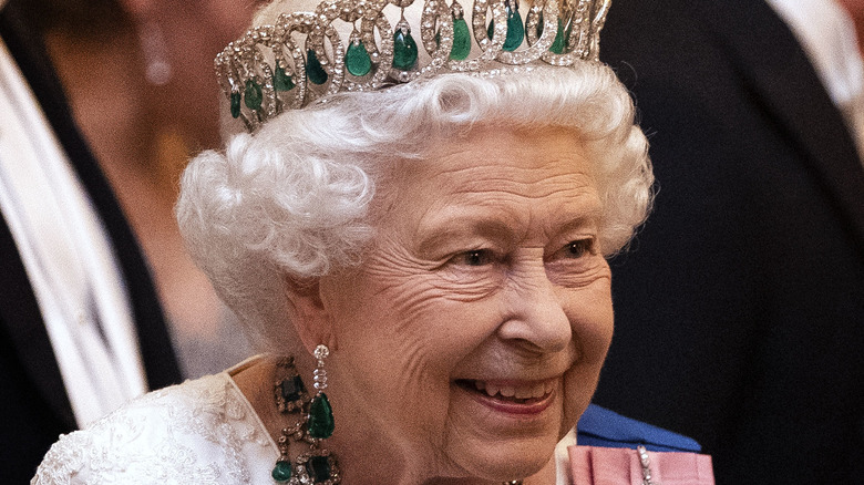 Queen Elizabeth in a tiara 