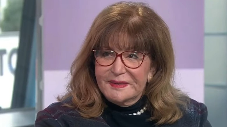 Sally Jessy Raphael with shoulder-length brown hair on the Today show
