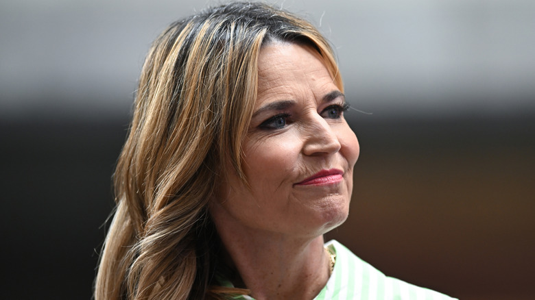 image of Savannah Guthrie looking not to happy at an event