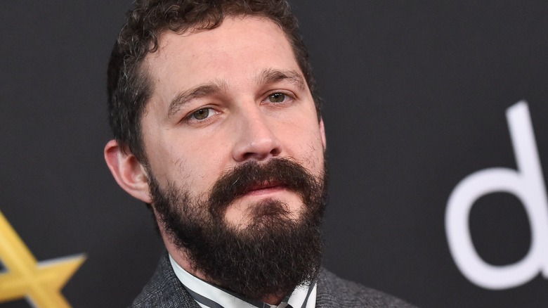 Shia LaBeouf frowning