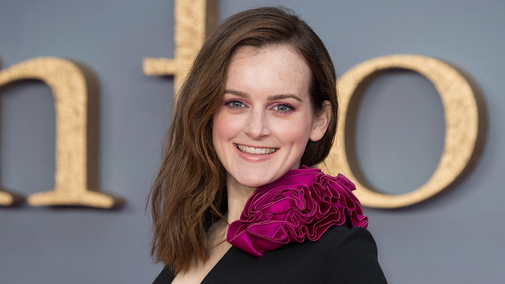 Sophie McShera smiling while turned