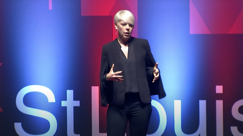 Tabatha Coffey giving a TED Talk