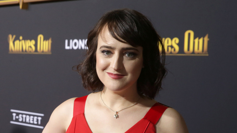 Mara Wilson at the 2019 premiere of "Knives Out"