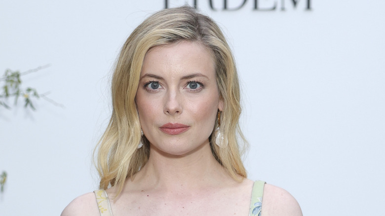 Gillian Jacobs posing at an event at the Chateau Marmont