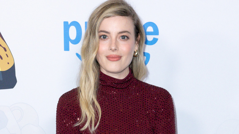 Gillian Jacobs posing at a special screening of Invincible