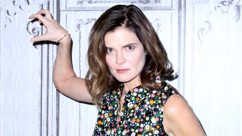 Betsy Brandt promoting "Life in Pieces" for BUILD in 2016