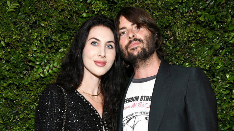 Robert Schwartzman and Zoey Grossman at an event in 2023