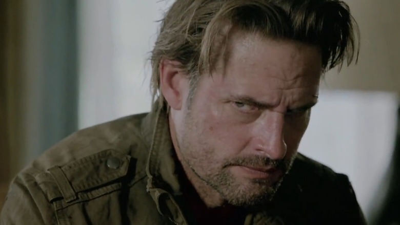Josh Holloway looking angry acting as Will Bowman on Colony