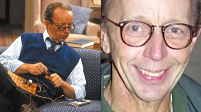 Split of Willie Tanner on a couch in ALF and the actor Max Wright when he was older